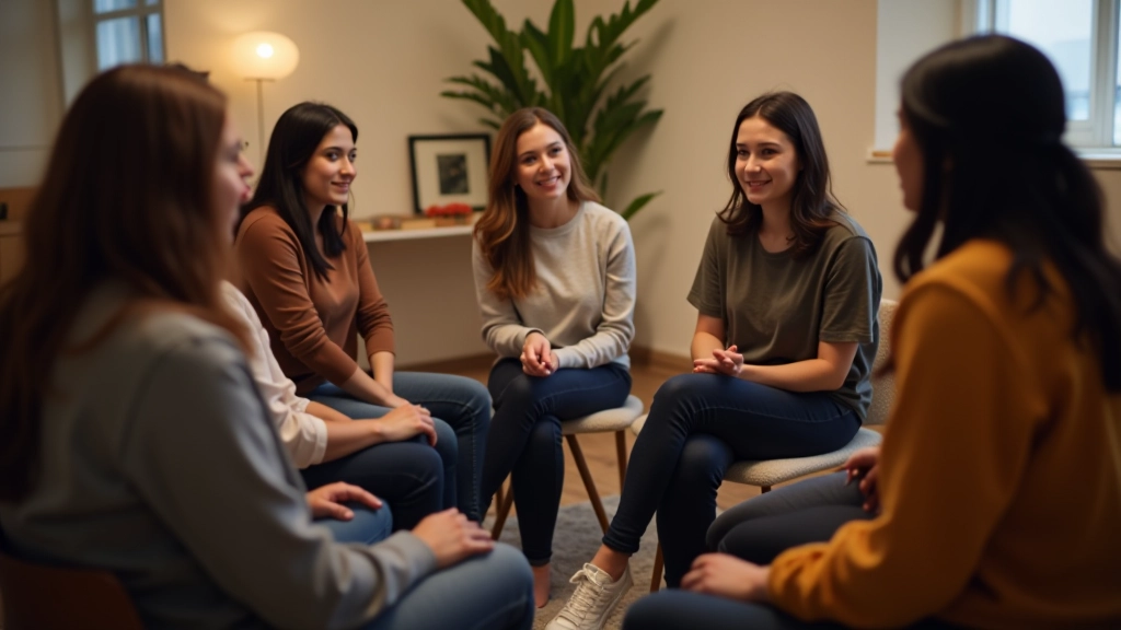 Group of people in discussion at community workshop